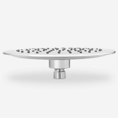 Lura Round Modern Exposed Thermostatic Dual Control Twin Shower Mixer Head - 8