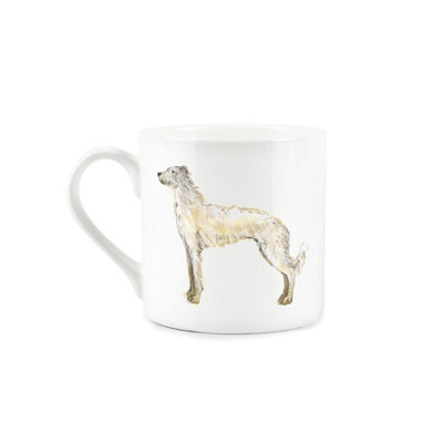 Lurcher Mug Lifes Better with A Lurcher Bone China White Mug