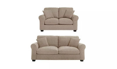 Lush Beige Full Back 3+2  Seater Set