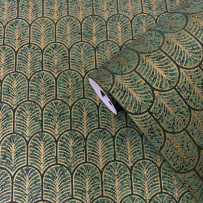 Lustre Collection Geo Arch Wallpaper Roll