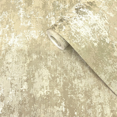 Lustre Collection Metallic Concrete Wallpaper Roll