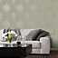 Lustre Collection Metallic Embossed Damask Wallpaper Roll