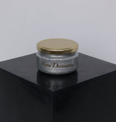 Lustre Metallic Waxes - Intense Decorative Paste Waxes 200ml in Colour SILVER