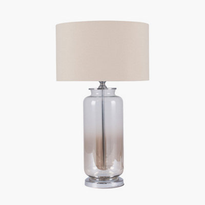 Lustre Ombre Glass Table Lamp With champagne Shade