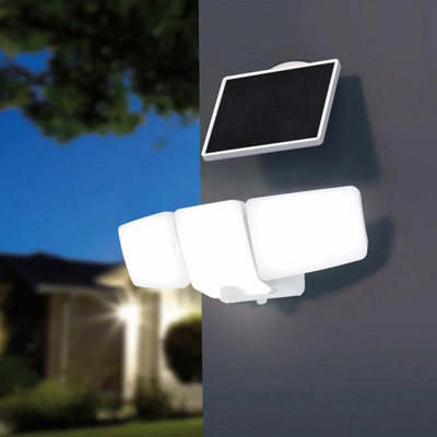 Lutec Solar Hybrid Security LED Flood Light 2500 Lumens Motion Sensor ...