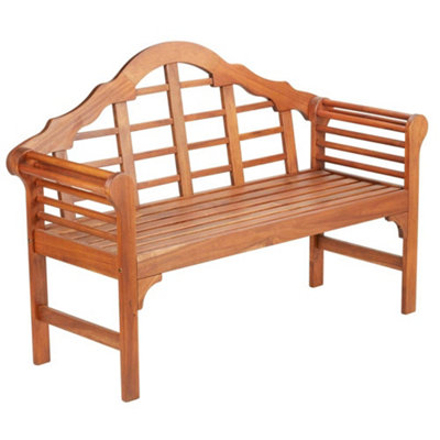 Lutyens Bench Solid Acacia Hardwood Pre Treated Garden Patio Furniture (Bench)
