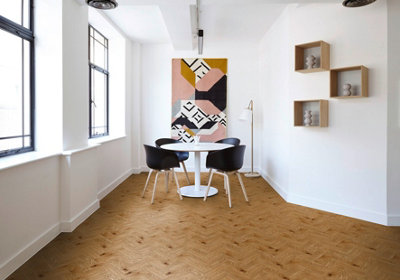 Luvanto Design Contemporary Herringbone Country Oak LVT Luxury Vinyl Flooring 2.28m²/pack Price Comparisons | Compare The Build