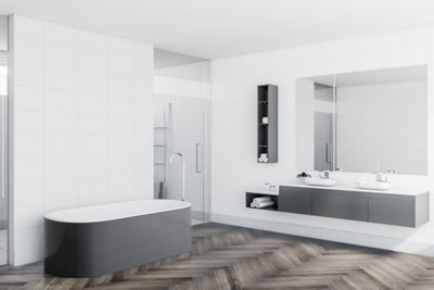 Luvanto Design Traditional Herringbone Smoked Charcoal LVT Luxury Vinyl Flooring 2.32m²/pack Price Comparisons | Compare The Build
