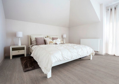 Luvanto Design Washed Grey Oak LVT Luxury Vinyl Flooring 3.34m²/pack Price Comparisons | Compare The Build