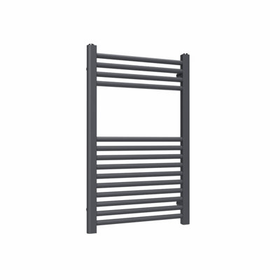 Lux Heat Anthracite Grey Ladder Towel Radiator 800mm (H) x 500mm (W)