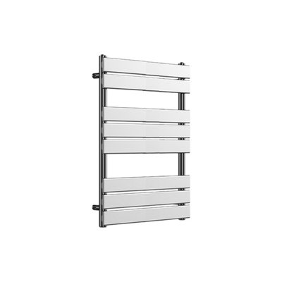 Lux Heat Chrome Flat Designer Towel Radiator 800mm (H) x 600mm (W)