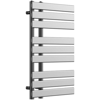 Lux Heat Chrome Open-Flat Designer Towel Radiator 800mm (H) x 500mm (W)