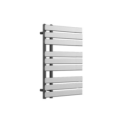 Lux Heat Chrome Open-Flat Designer Towel Radiator 800mm (H) x 600mm (W)