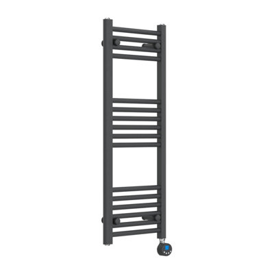 Lux Heat Electric Anthracite Grey Ladder Towel Radiator 1000mm (H) x 400mm (W)