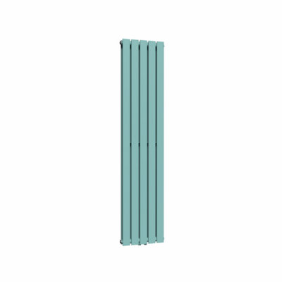 Lux Heat Flat Coloured Vertical Radiator Caribbean Sea 1600mm x 350mm ...