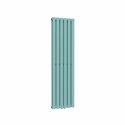 Lux Heat Flat Coloured Vertical Radiator Caribbean Sea 1600mm x 420mm ...