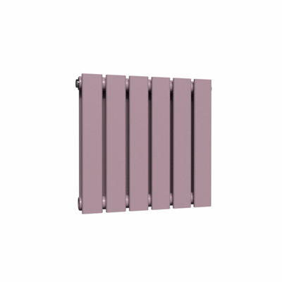 Lux Heat Flat Horizontal Radiator Lavender Mist 400mm x 420mm Double Panel