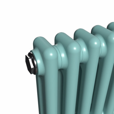 Lux Heat Horizontal 2-Column Radiator Caribbean Sea 500mm x 785mm.