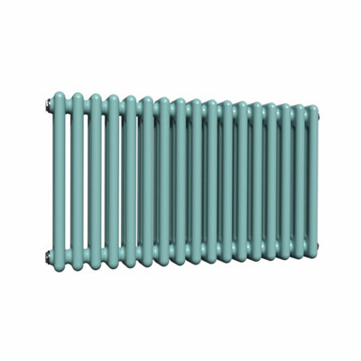 Lux Heat Horizontal 3 Column Radiator Caribbean Sea 500mm x 785mm.