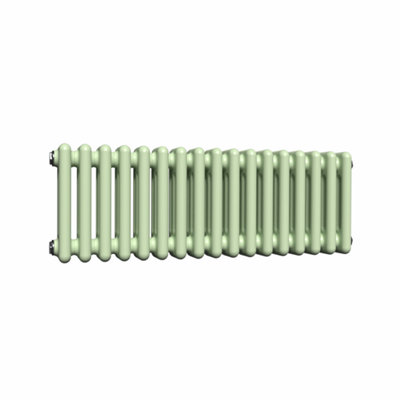 Lux Heat Horizontal 3-Column Radiator - Mint Ice Cream - 300mm x 785mm