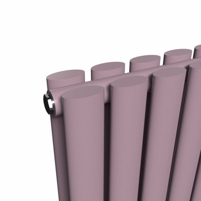 Lux Heat - Oval Horizontal Radiator - Lavender Mist - 400mm x 360mm ...