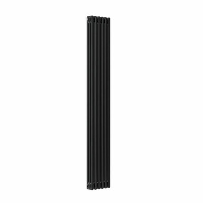Lux Heat Pewter Vertical 3 Column Traditional Radiator 1800mm (H) x ...