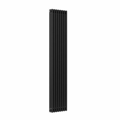 Lux Heat Pewter Vertical 3 Column Traditional Radiator 1800mm (H) x ...