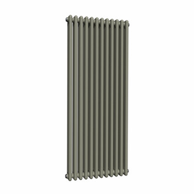 Lux Heat Vertical Coloured Column Radiator - Dark Sage - 1500mm x 560mm ...