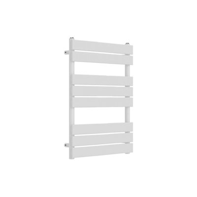 Lux Heat White Flat Designer Towel Radiator 800mm (H) x 600mm (W)
