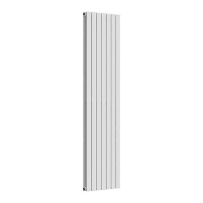 Lux Heat White Flat Vertical Double Panel Designer Radiator 1800mm (H) x 490mm (W)