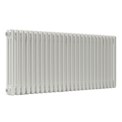 Lux Heat White Horizontal 3 Column Traditional Radiator 500mm (H) x 1190mm (W)