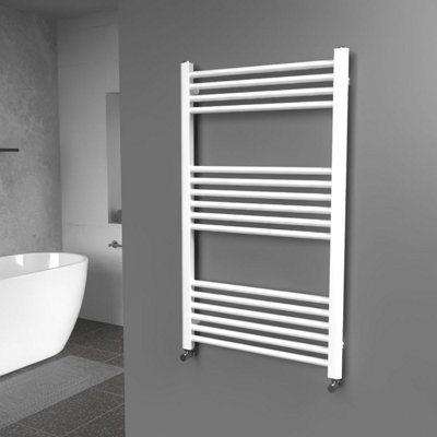 Lux Heat White Ladder Towel Radiator 1000mm (H) x 600mm (W)