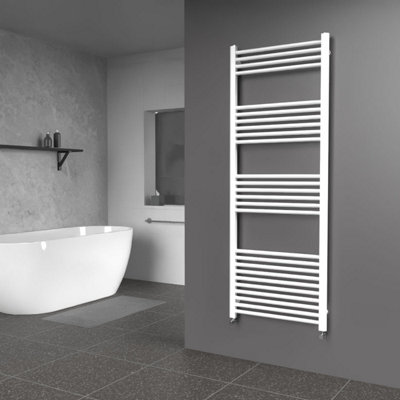 Lux Heat White Ladder Towel Radiator 1600mm (H) x 600mm (W)