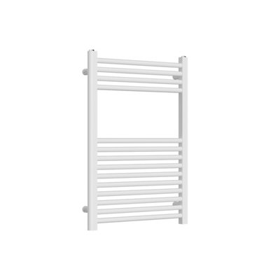Lux Heat White Ladder Towel Radiator 800mm (H) x 600mm (W)