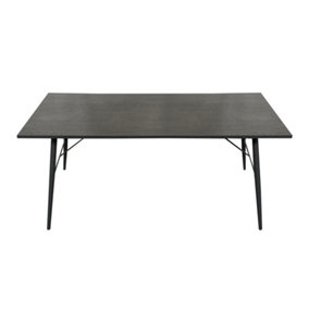 Lux Rectangle Dining Table - Black