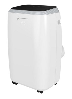 LuxAir Portable Air Conditioning Unit Cooling u0026 Heating 14000 BTU 40m2 Area  Compatible with Alexa u0026 Google | DIY at Bu0026Q