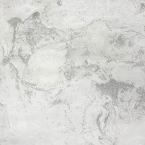 Luxe Collection Marble Heavyweight Vinyl Wallpaper White / Silver World of Wallpaper WOW091