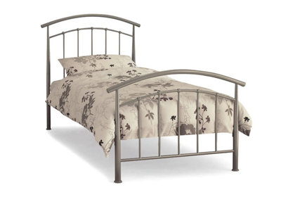 Luxe Silver Metal Bed Frame 5FT King | DIY at B&Q