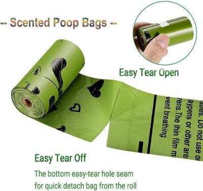 Eco-Friendly Dog Waste Bags – 120-Count Biodegradable Poop Bags, Leak-Proof & Odor Blocking, Made In USA