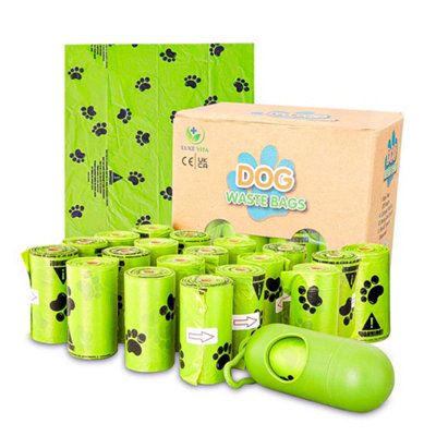 LuxeVita Biodegradable Dog Poop Bags - Eco-Friendly, Odor-Blocking, Easy Tear-Off Poo Bags 40 Rolls x 15 Bags (600 Total)