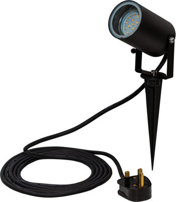 Luxform 230v Onyx Garden Spike Black