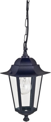 Luxform 230v Orlando Chain Lantern  Black