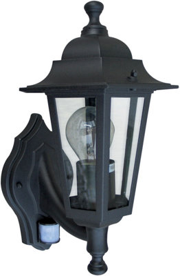 Luxform 230v Orlando Wall Light Up Black & Pir