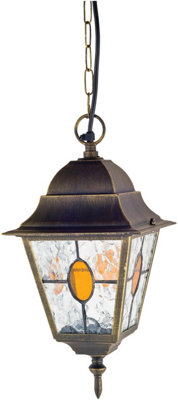 Luxform 230v Richmond Chain Lantern Bronze