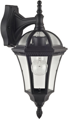 Luxform 230v Victoria Wall Light Down Black