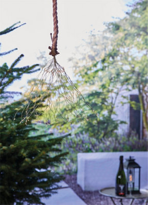 Luxform Indoor & Outdoor Battery Operated Hemp Rope Light with Branch - 3