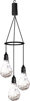 Luxform Lighting Battery Apollo 3 Drop Pendant LED Multi Coloured LED Lights with 24 hour Timer