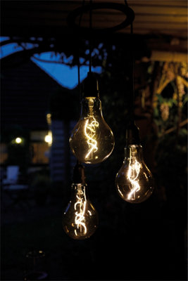 Luxform Lighting Flow Battery Powered Pendulum 3x Hanging Lights with 24 hour Timer