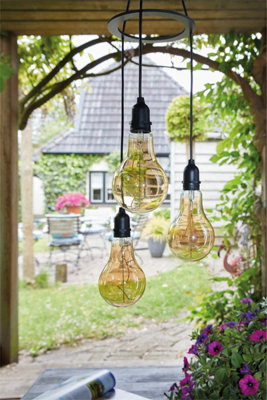 Luxform Lighting Flow Battery Powered Pendulum 3x Hanging Lights with 24 hour Timer - 3