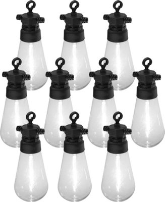 Luxform Lighting Hawaii 24V 10 Pack Festoon Lights with Warm White Bulbs - 5